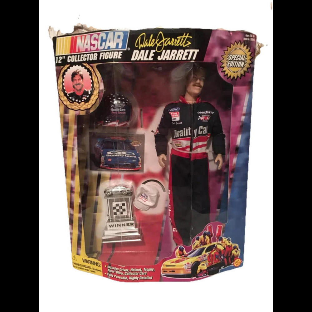 🎀Dale Jarrett Special Edition 12’ Collector NASCAR Doll 1997 Toy Biz